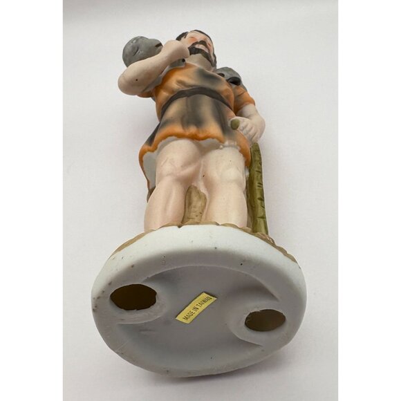 Vintage Homco Christmas Nativity Shepherd Figurine with Lamb Ceramic Replacement - Picture 6 of 7